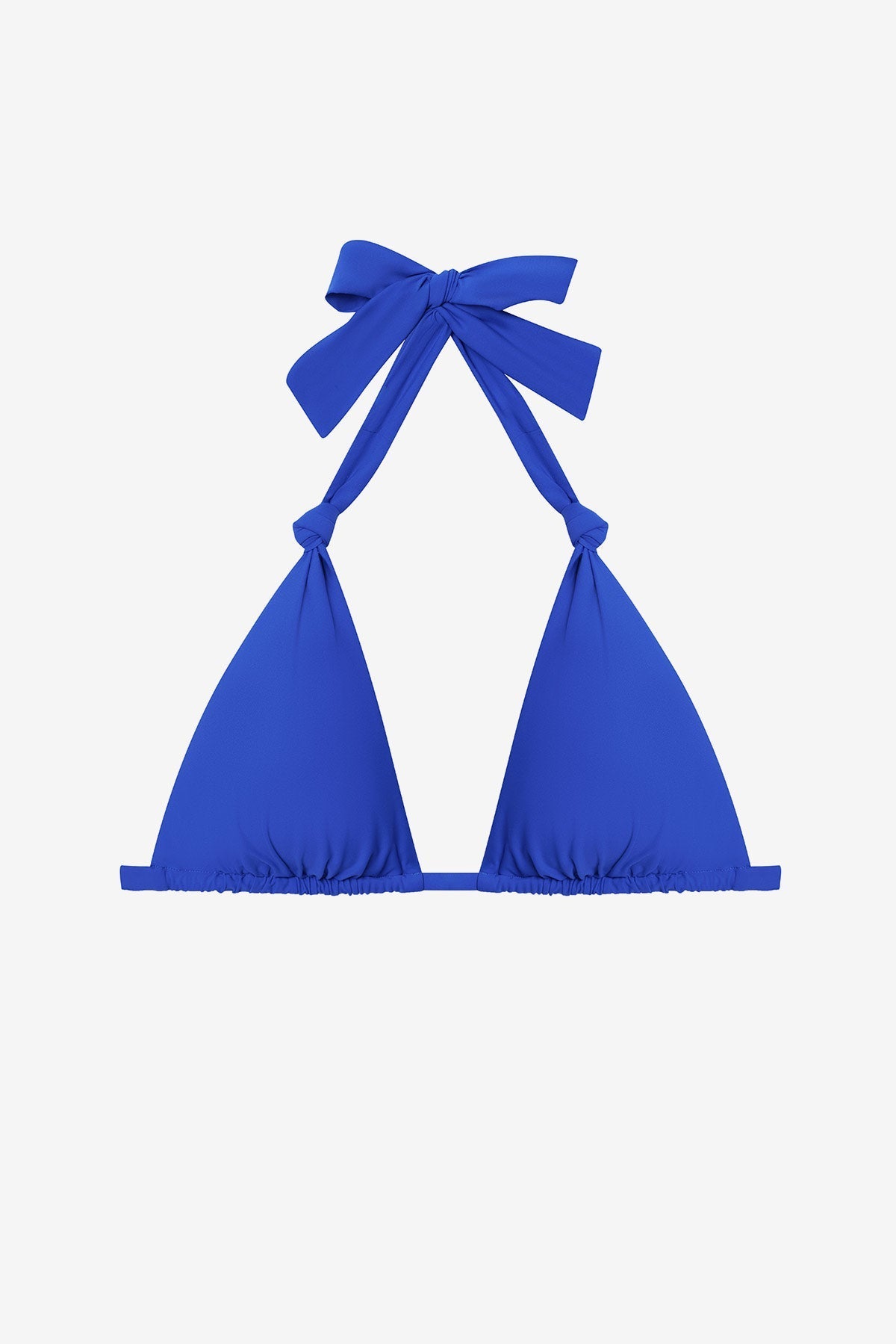 Blue bikini top